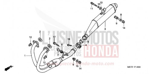 EXHAUST MUFFLER CBF5004 de 2004